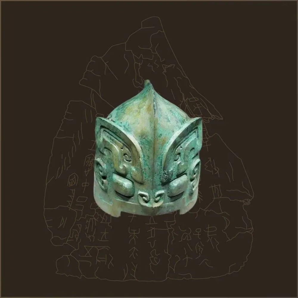 “大邑商女将”铜胄参考